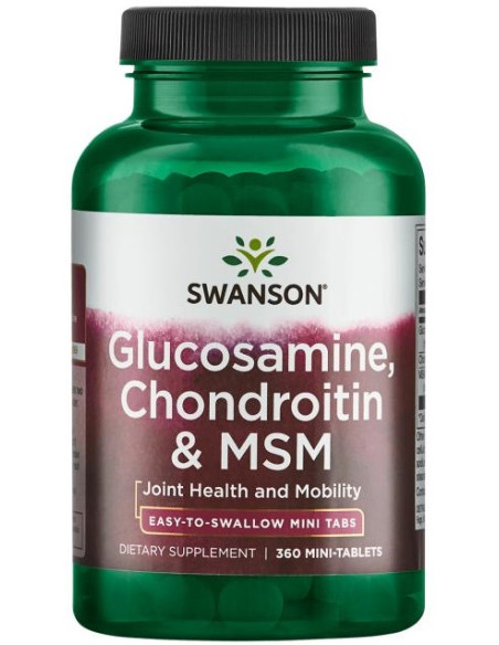 Glucosamine, Chondroitin & MSM - 360 mini-tablets | Swanson