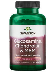 Glucosamine, Chondroitin & MSM, 750mg - 120 tablets |...