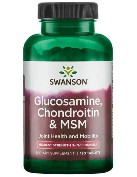 Glucosamine, Chondroitin & MSM, 750mg - 120 tabs | Swanson