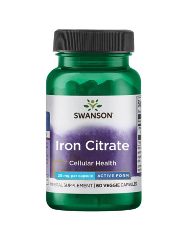 Iron Citrate, 25mg - 60 vcaps | Swanson