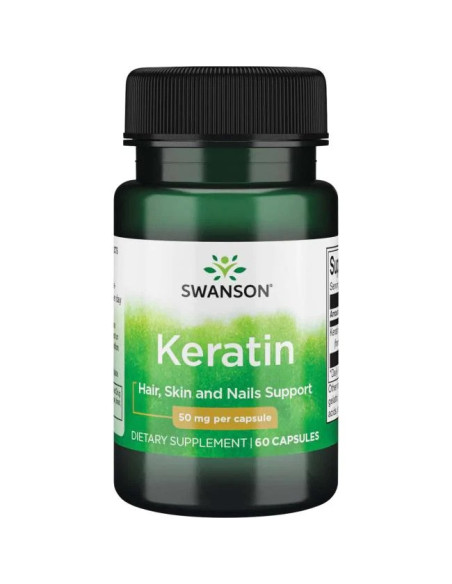 Keratin, 50mg - 60 caps | Swanson
