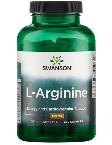 L-Arginine, 500mg - 200 caps | Swanson
