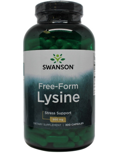 Lysine, 500mg Free-Form - 300 caps | Swanson