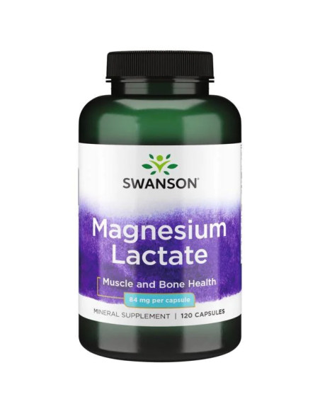 Magnesium Lactate, 84mg - 120 caps | Swanson