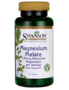 Magnesium Malate, 150mg Elemental Magnesium - 60 tablets...