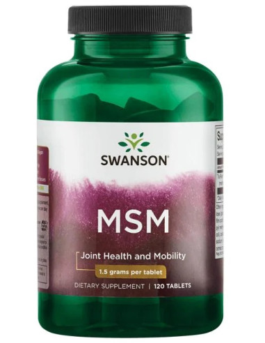 MSM, 1500mg - 120 tabs | Swanson
