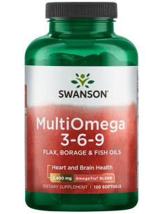 MultiOmega 3-6-9 - Flax & Borage & Fish Oils - 120...