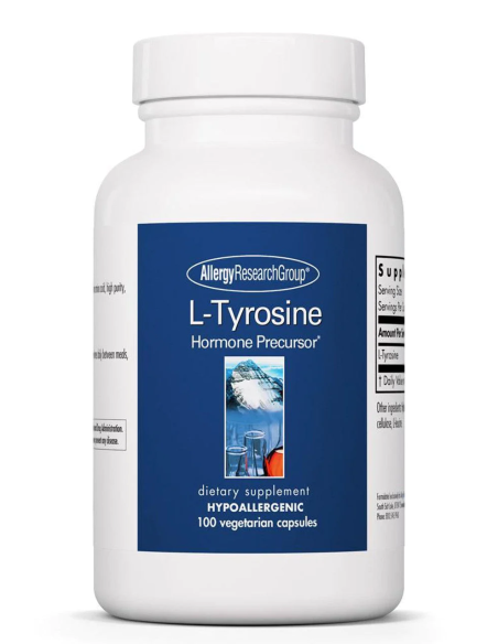 L-Tyrosine 500mg - 100 Capsules | Allergy Research Group