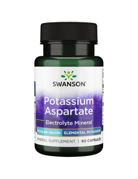 Potassium Aspartate, 99mg - 60 caps | Swanson