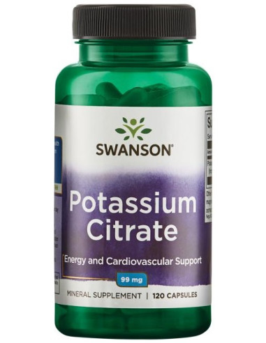 Potassium Citrate, 99mg - 120 caps | Swanson