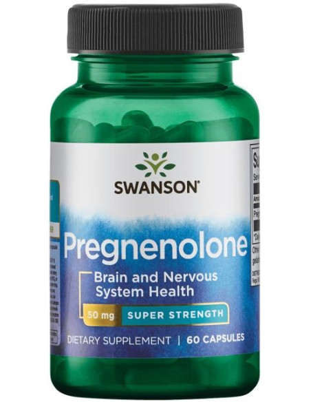 Pregnenolone, 50mg Super-Strength - 60 caps | Swanson