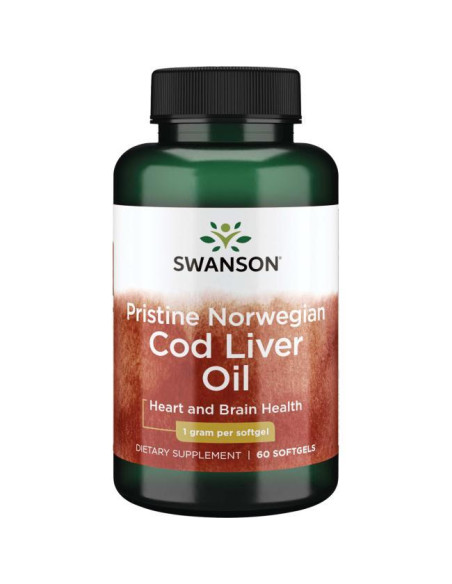 Pristine Norwegian Cod Liver Oil, 1000mg - 60 softgels | Swanson