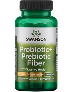 Probiotic+ Prebiotic Fiber - 60 vcaps | Swanson