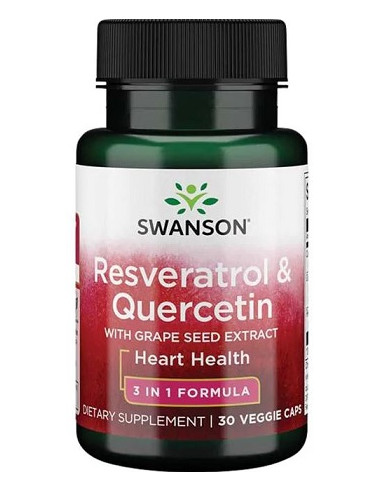 Resveratrol & Quercetin - 30 vcaps | Swanson