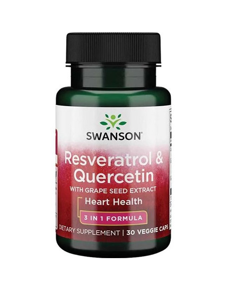Resveratrol & Quercetin - 30 vcaps | Swanson