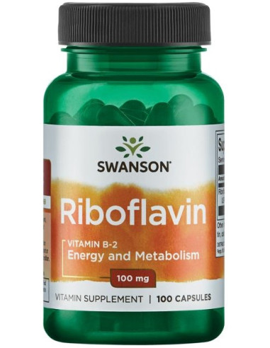 Riboflavin Vitamin B-2, 100mg - 100 caps | Swanson