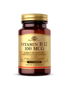 Vitamin B12 100 mcg - 100 Tablets | Solgar