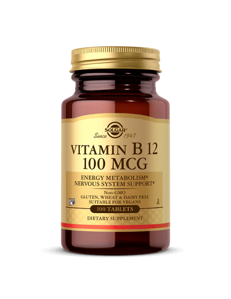 Vitamin B12 100 mcg - 100 Tablets | Solgar