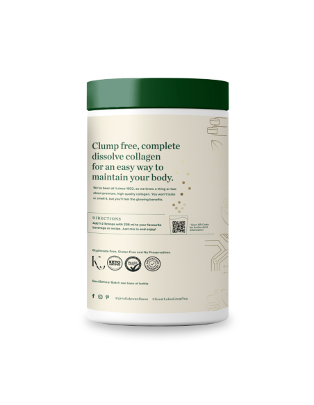 GLW Collagen Peptides – Bovine 454g | Grate Lakes Wellness