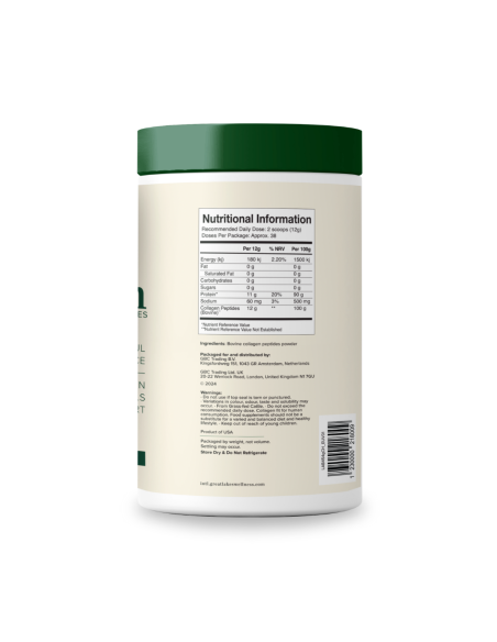 GLW Collagen Peptides – Bovine 454g | Grate Lakes Wellness