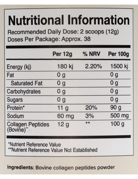 GLW Collagen Peptides – Bovine 454g | Grate Lakes Wellness