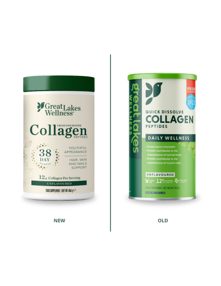 GLW Collagen Peptides – Bovine 454g | Grate Lakes Wellness