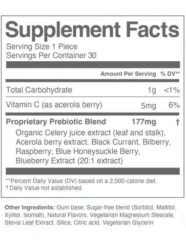Oral Microbiome Gum-Based - 30 Pieces | Calroy...