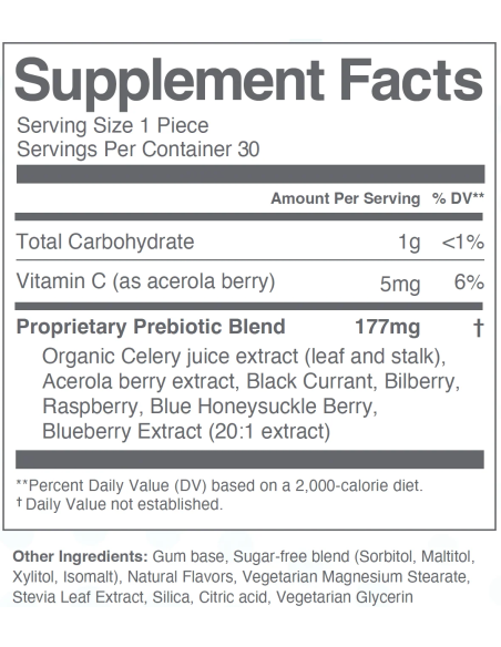 Oral Microbiome Gum-Based - 30 Pieces | Calroy Health Sciences