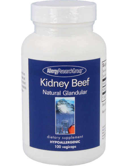 Kidney Beef Natural Glandular - 100 Capsules | Allergy Research Group