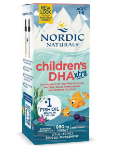 Children's DHA Xtra Fish Oil, 880mg Berry Punch - 60 ml....