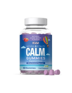 Calm Kids Magnesium Citrate Gummies, Natural Mixed...
