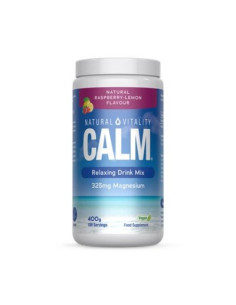 Calm Relaxing Drink Mix, Natural Raspberry-Lemon - 400g |...