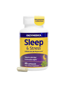Sleep & Stress Lemon Balm Phytosome - 60 vcaps | Enzymedica