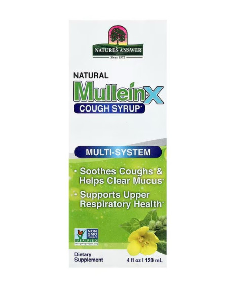 Natural Mullein-X Cough Syrup - 120 ml. | Nature's Answer