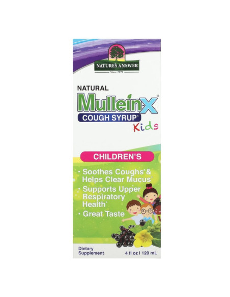 Natural Mullein-X Cough Syrup Kids - 120 ml. | Nature's Answer