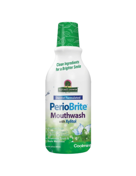 PerioBrite Mouthwash with Xylitol, Coolmint - 480 ml. | Nature's Answer