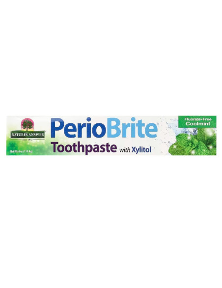 PerioBrite Toothpaste with Xylitol, Coolmint - 113.4g | Nature's Answer