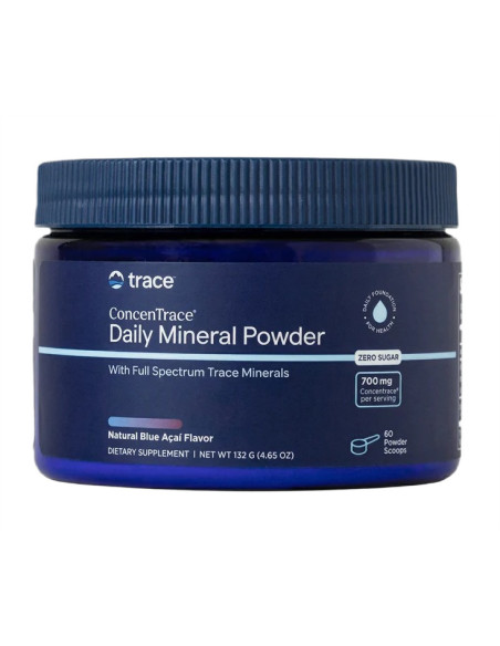 ConcenTrace Daily Mineral Powder, Natural Blue Acai - 132g | Trace Minerals