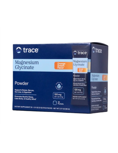 Magnesium Glycinate Powder Stick Packs, Orange...