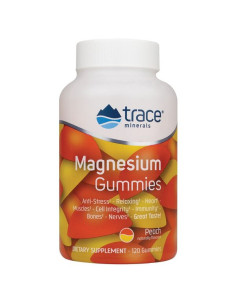 Magnesium Gummies, Peach - 120 gummies | Trace Minerals