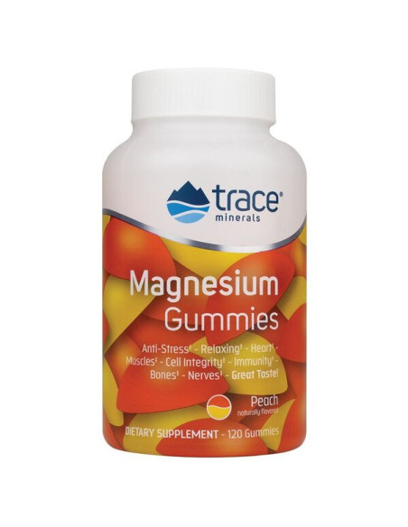 Magnesium Gummies, Peach - 120 gummies | Trace Minerals