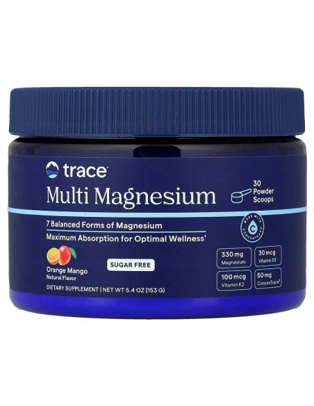 Multi Magnesium, Orange Mango - 153g | Trace Minerals