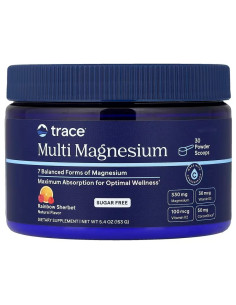 Multi Magnesium, Rainbow Sherbet - 153g | Trace Minerals