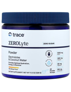 ZEROLyte Powder, Salty Mango - 328g | Trace Minerals