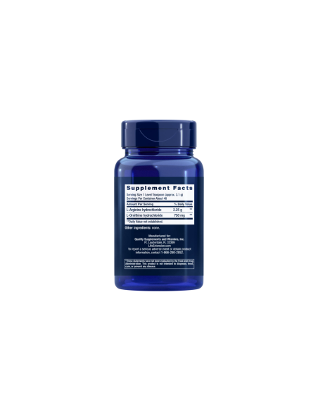 Arginine Ornithine Powder - 150 grams | Life Extension