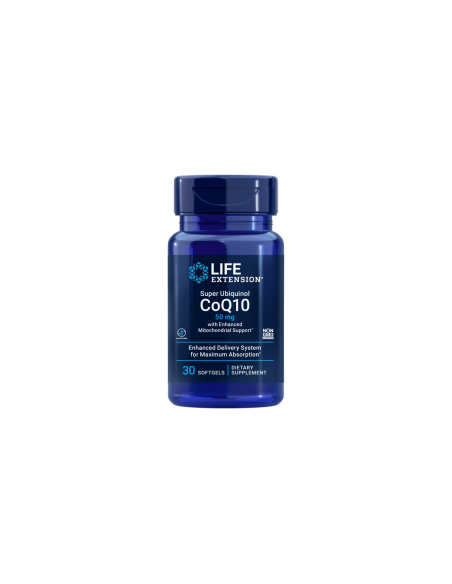 Super Ubiquinol CoQ10 with Enhanced Mitochondrial Support - 30 softgels | Life Extension