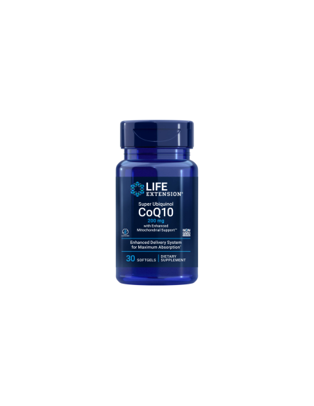 Super Ubiquinol CoQ10 with Enhanced Mitochondrial Support - 30 softgels | Life Extension