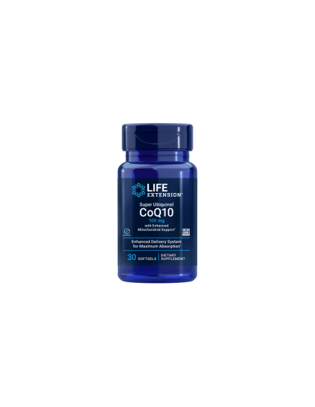 Super Ubiquinol CoQ10 with Enhanced Mitochondrial Support - 30 softgels | Life Extension