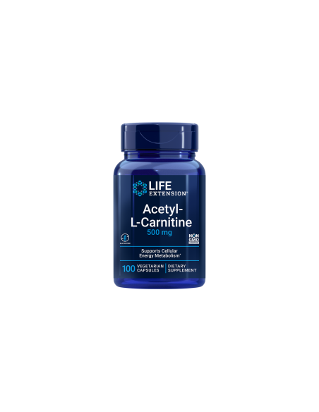 Acetyl-L-Carnitine - 100 vegetarian capsules | Life Extension