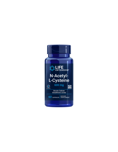 N-Acetyl-L-Cysteine - 600 mg 60 vegetarian capsules | Life Extension